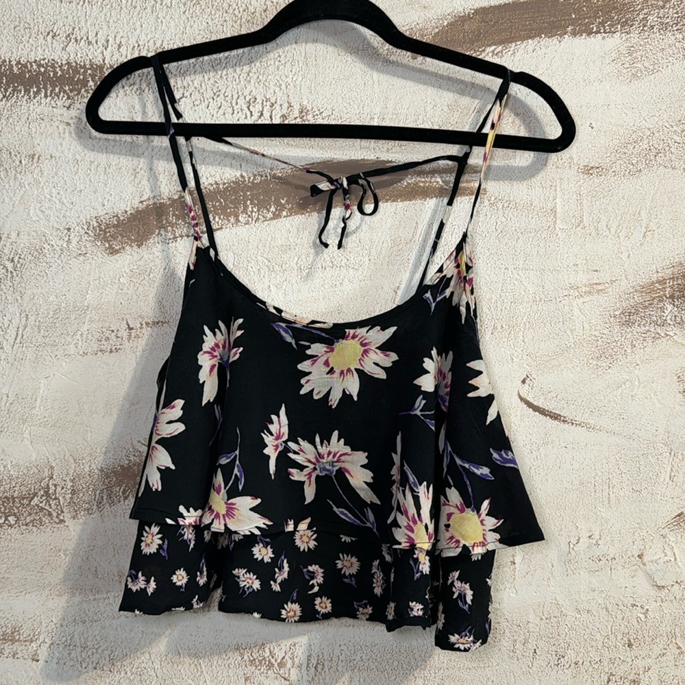 UO Kimchi Blue Ruffle Crop Top